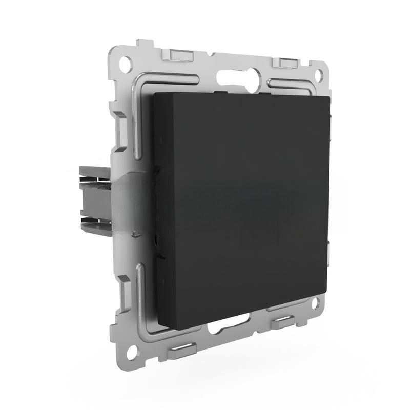 Розетка компьютерная 1-м СП Pixel RJ45 кат.5E механизм карбон TOKOV ELECTRIC TKE-PX-RC1-C14